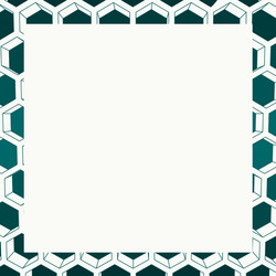 Blank honeycomb frame card Royalty Free Vector Image