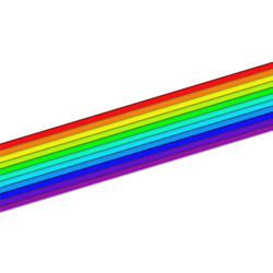 Angular Rainbow Stripes - Color Element vector image