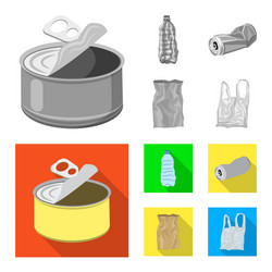 isolated object dump and sort icon collection vector image