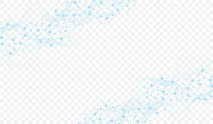 molecular abstract structure background vector image
