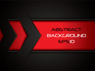 Abstract red arrow overlap black white Royalty Free Vector