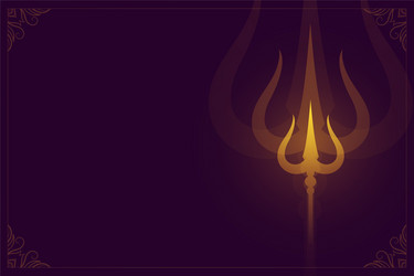 Stylish lord shiva trishul weapon for maha Vector Image Stylish lord shiva trishul weapon for maha Vector Image