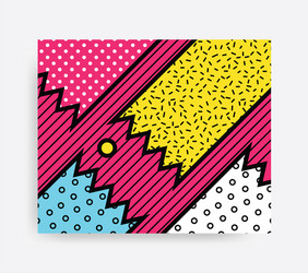 Colorful pop art pattern vector