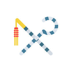 rod and whip egyptian ancient symbols of power Vector Image