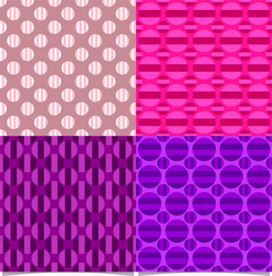 simple seamless circle pattern background sets vector image