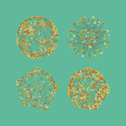 Connection structure abstract globe grid sphere vector