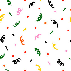 festive hand drawn seamless pattern for wrapping vector