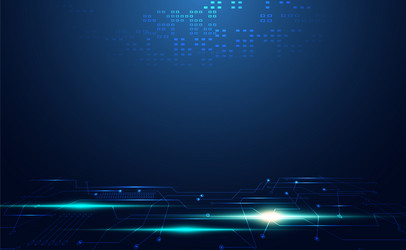 modern abstract network science connection vector image