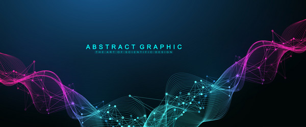 abstract tech network connection dots digital vector image