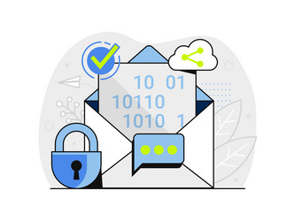 Email security mailing protection web vector