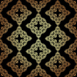 Seamless pattern in victorian style vector