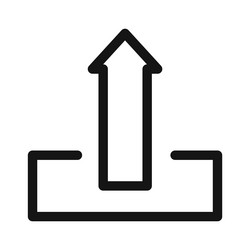 easy upload icon perfect for file sharing vector image