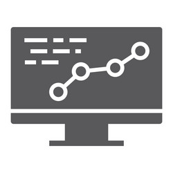 development glyph icon optimization and coding vector