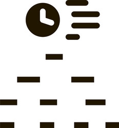 time algorithm icon glyph vector image