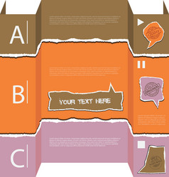Torn paper background 2 with space for text vector