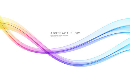 abstract shiny color spectrum wave design element vector image