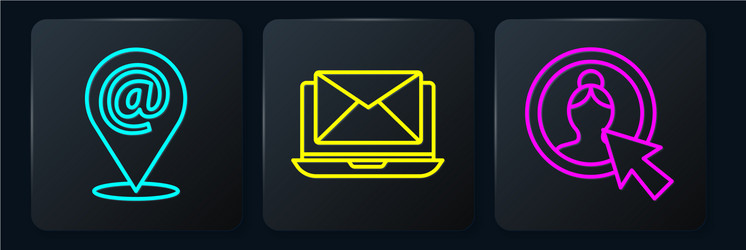Set line location and mail e-mail create vector