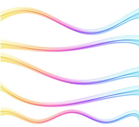 Abstract shiny color spectrum wave design element vector