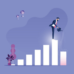 Business Growth & Finance Concept vector image