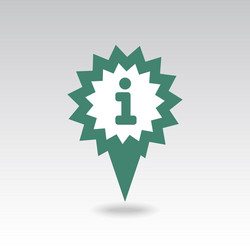 information pin map icon pointer markers vector image