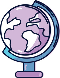 Earth planet desk tool decoration vector