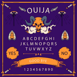 Hand drawn ouija board vector