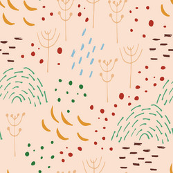 scandinavian abstract seamless pattern vector image