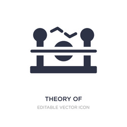 Theory relativity icon on white background vector