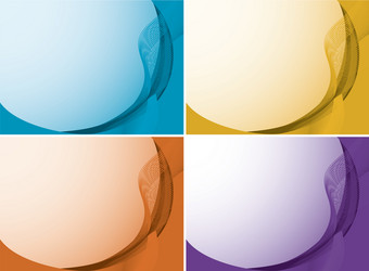 background template with abstract patterns vector image