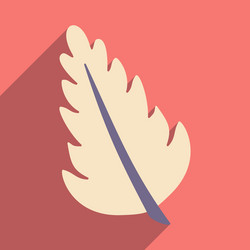flat with shadow icon and mobile application herbs vector image