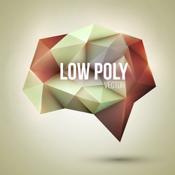 low poly triangular background design element vector image