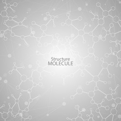 structure molecule and communication dna atom vector image