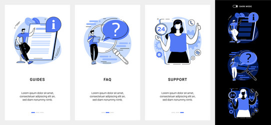 Website menu bar mobile app ui kit vector
