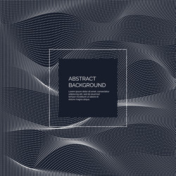 Dynamic Wave Particle Background vector image