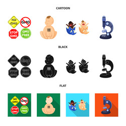 isolated object test and synthetic symbol set vector image