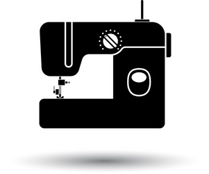 modern sewing machine icon vector