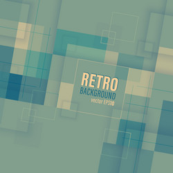 Retro background with square transparent pattern vector