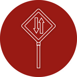 Traffic signal double via vector