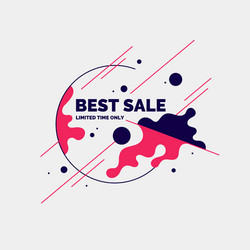 bright poster sale with splashes vector