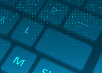 Software concept for computer keyboard vector