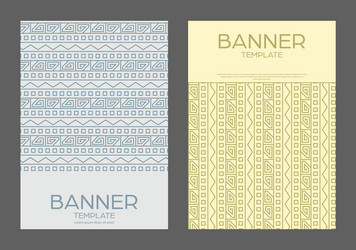 design is patterned in an ethnic style a template vector image