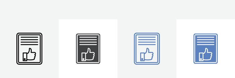 ok page icon set use for web ui or app vector image