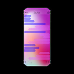 gradient colorful messenger interface vector image