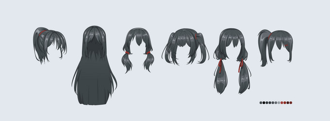 How to make ANIME HAIR  Girl's-manga hairstyle 