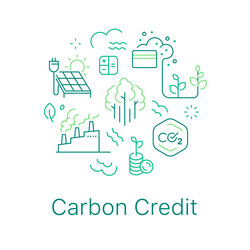 Carbon Capture And Sequestration Icon Concept Vector Image