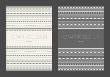 design is patterned in an ethnic style a template vector image