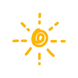 Sun icon vector