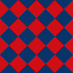 Blue red chess board diamond background vector