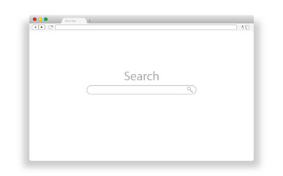 Empty Web Browser Window Template vector image