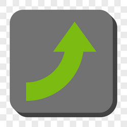 rotate up rounded square button vector image